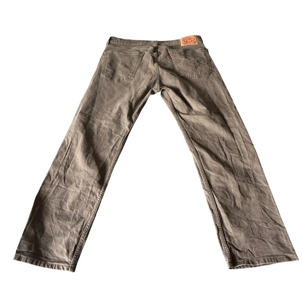 Levis 505 Regular Fit Jeans Mens 36x30 Brown Straight Leg Denim Pants 00505-3158